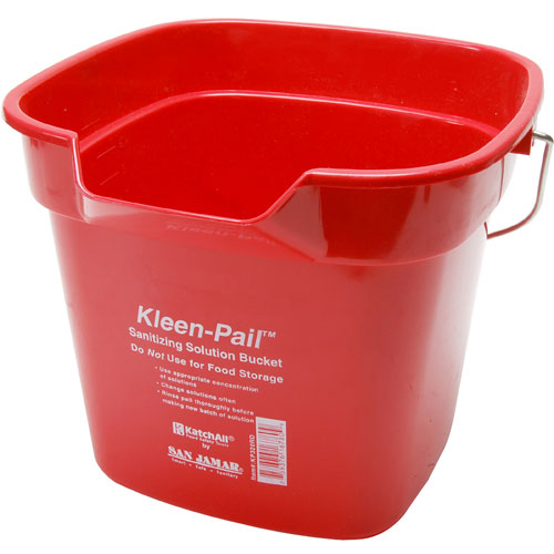 (image for) San Jamar KP320RD PAIL-10QT RED - Click Image to Close